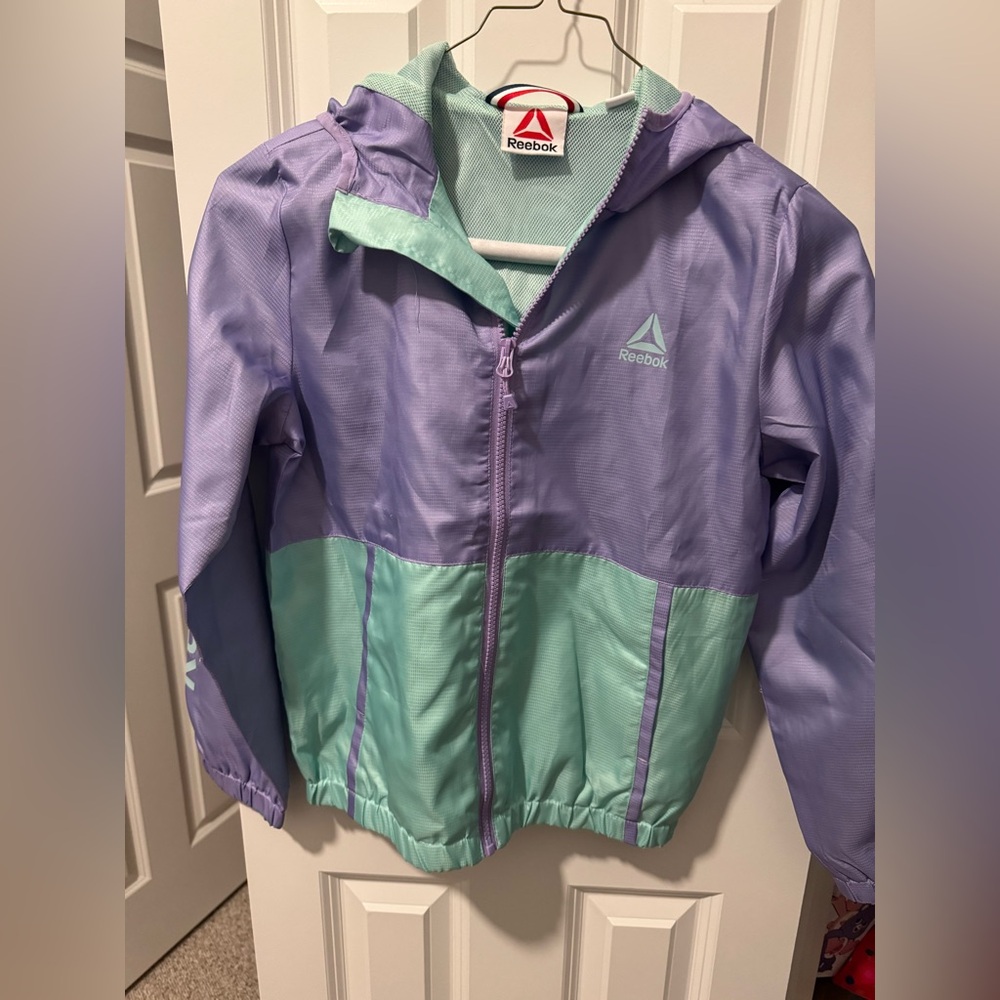 Reebok Mint and Purple Mesh Jacket